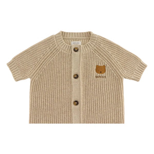 Donsje - Dantje Ribbed Bear Jumpsuit | Beige