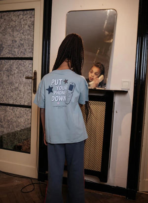 Cos I Said So - "Put Your Phone Down" T-shirt | Grey blue