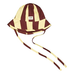 Loir - Tuscany organic cotton striped hat | Burgundy