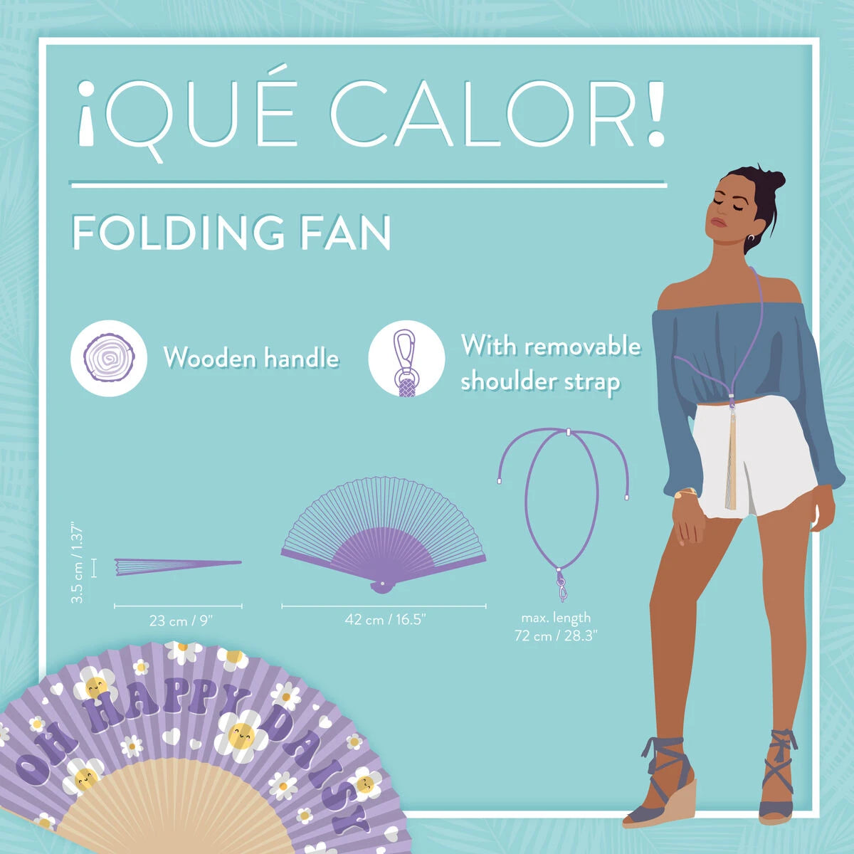 Legami - Folding Fan - Daisy