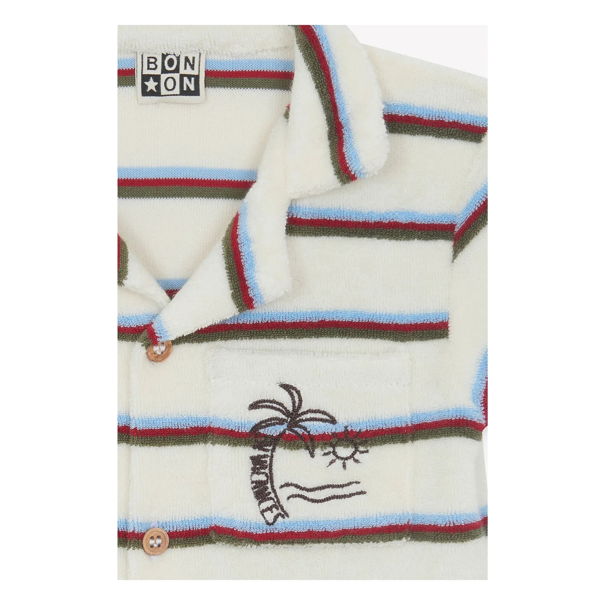 Bonton - Lilo Striped Towel Playsuit | Ivory