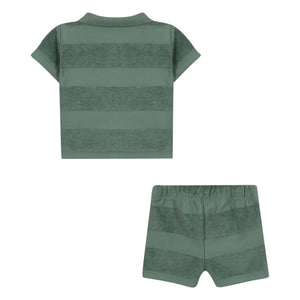 Tartine et Chocolat - Polo Shorts and Towel Set | Khaki