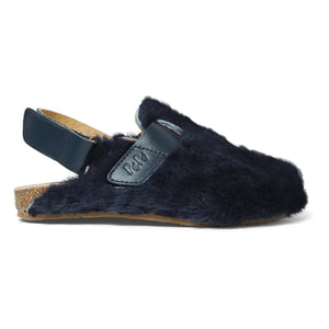 Pèpè - Faux Fur Slippers | Navy Blue