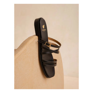 Bobbies - Isys Leather Sandals | Black