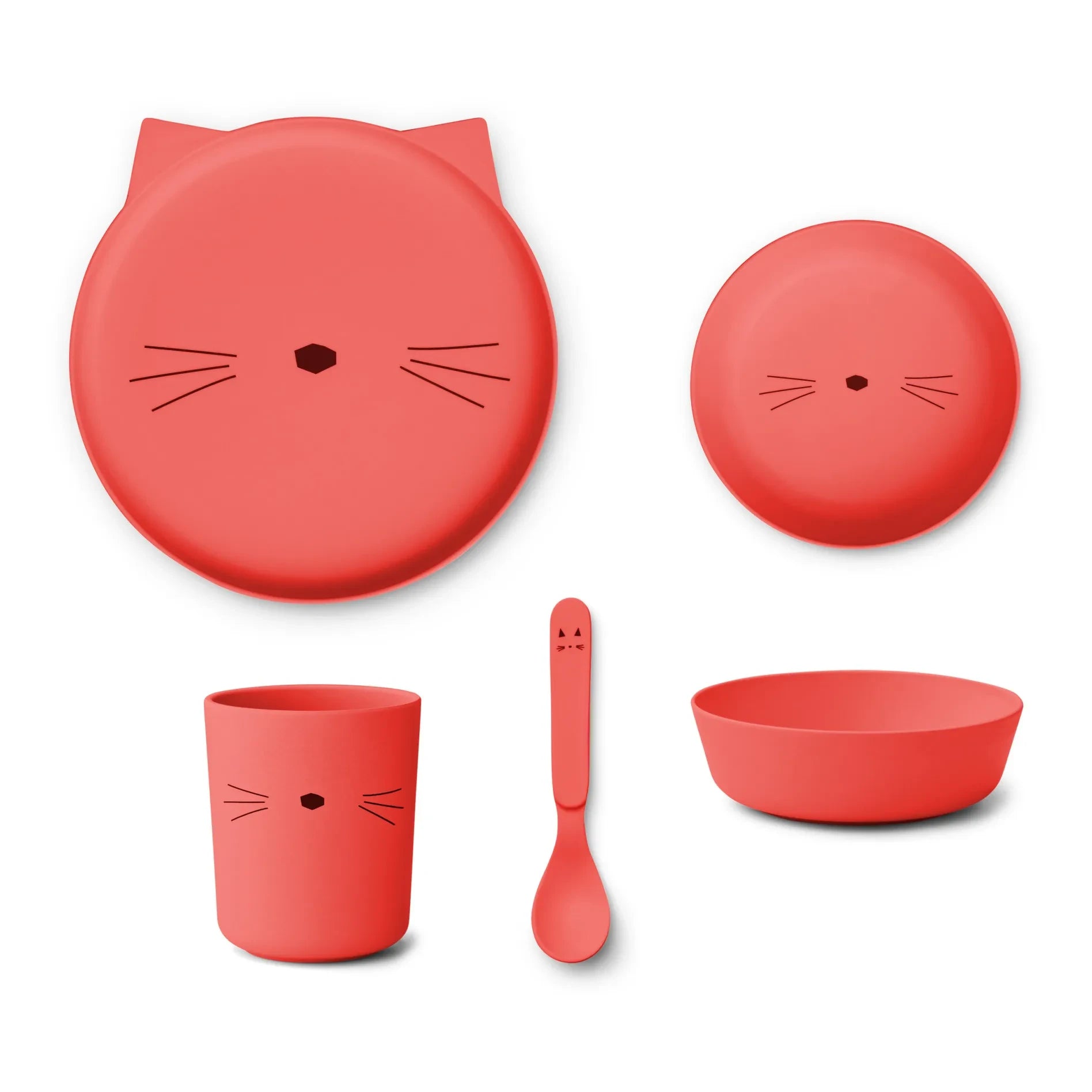 Liewood - Brody PLA Yemek Takımı - 4'lü set | Kırmızı