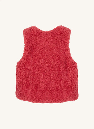 Bonton - Teddy Beti ceket | Framboise