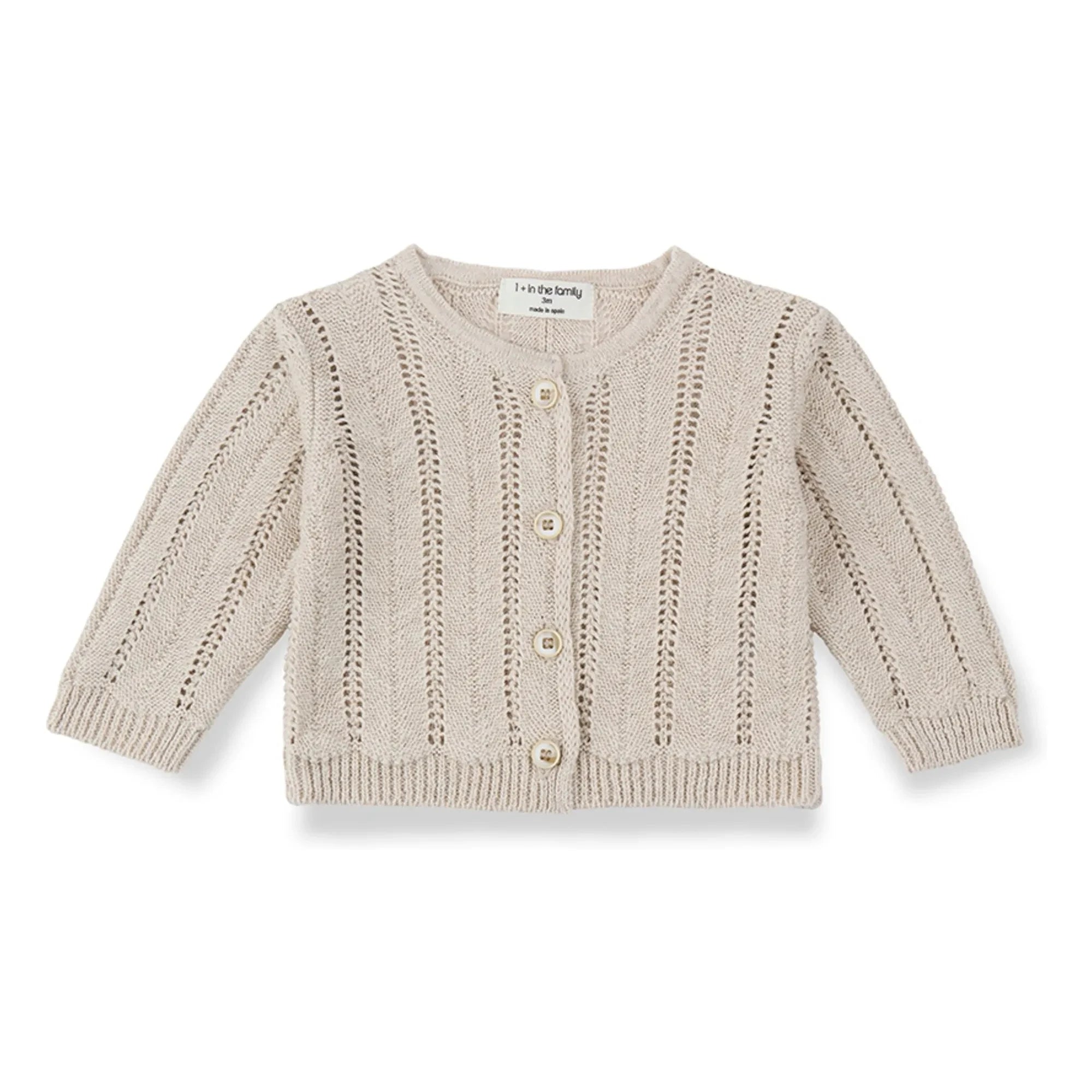 1+ in the family - Xelida Linen Cardigan | Beige