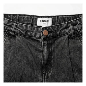 Finger in the Nose - Denim Bermuda Shorts Tate | Gray
