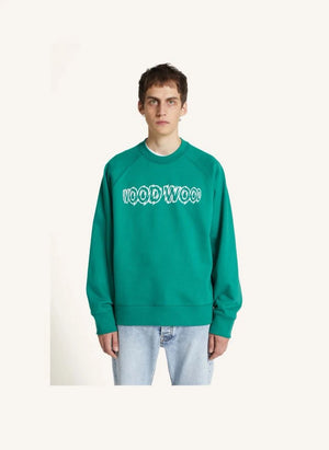 Wood Wood - Hester Organic Cotton Sweatshirt | Dark Green