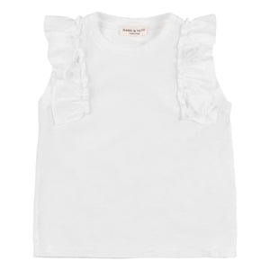 Babe & Tess - Volants Antonella T-Shirt | White