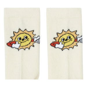 Hundred Pieces - Sun Striped Socks - 2 Piece Set | Off White