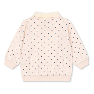 Konges Sløjd - Polka Dot Sweat Polo | Light Pink