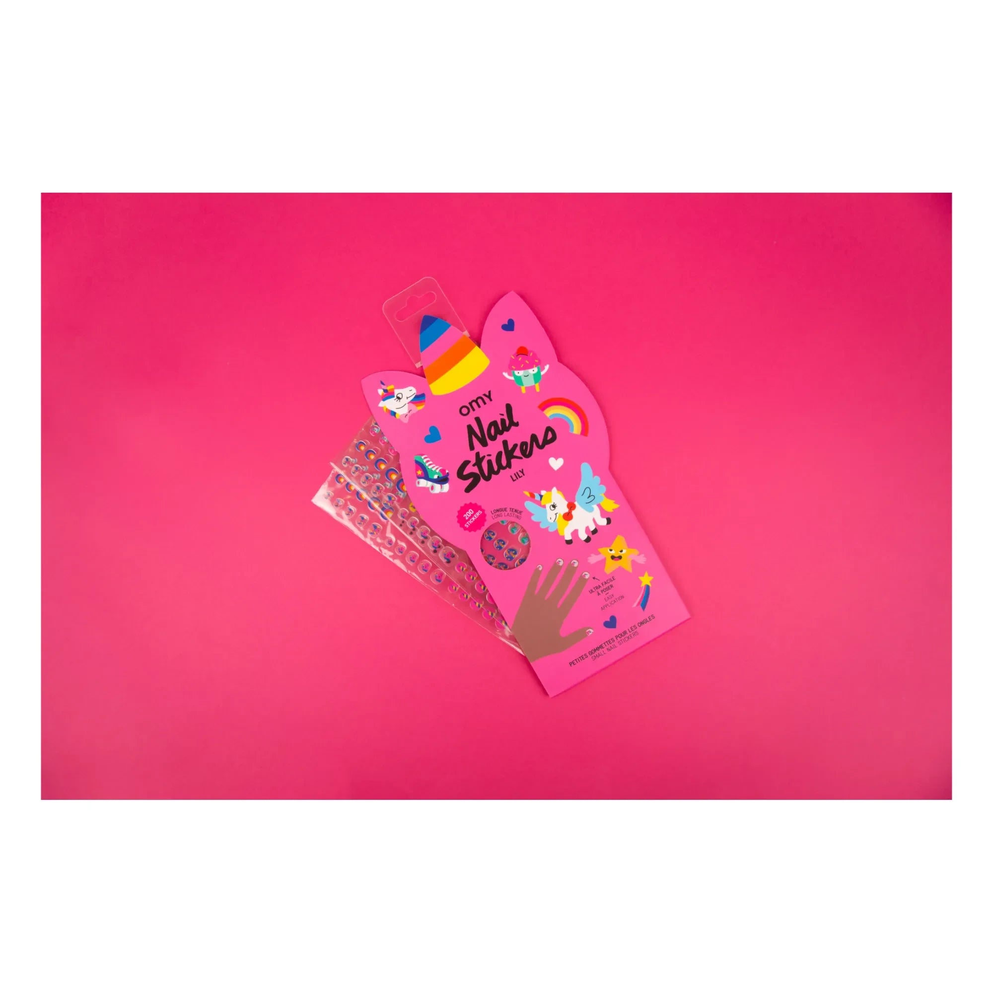 Omy - Nail stickers - Lily | Pink