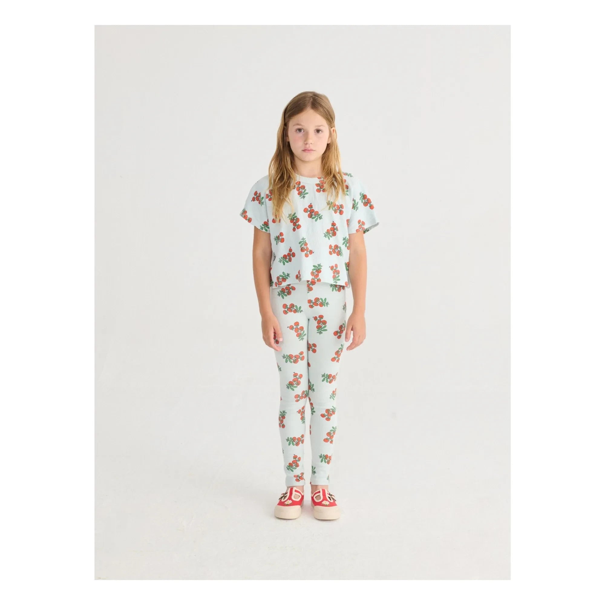 Bobo Choses - Organic Cotton Tomato Leggings | Light Blue