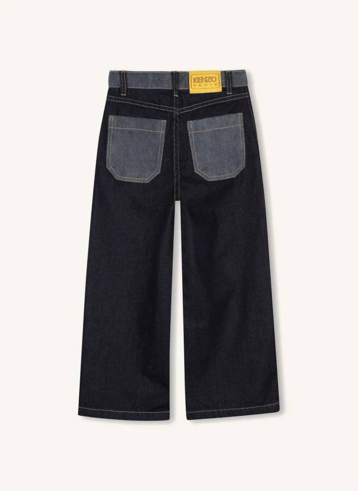 Kenzo - Jean Geniş Paça | Koyu Mavi