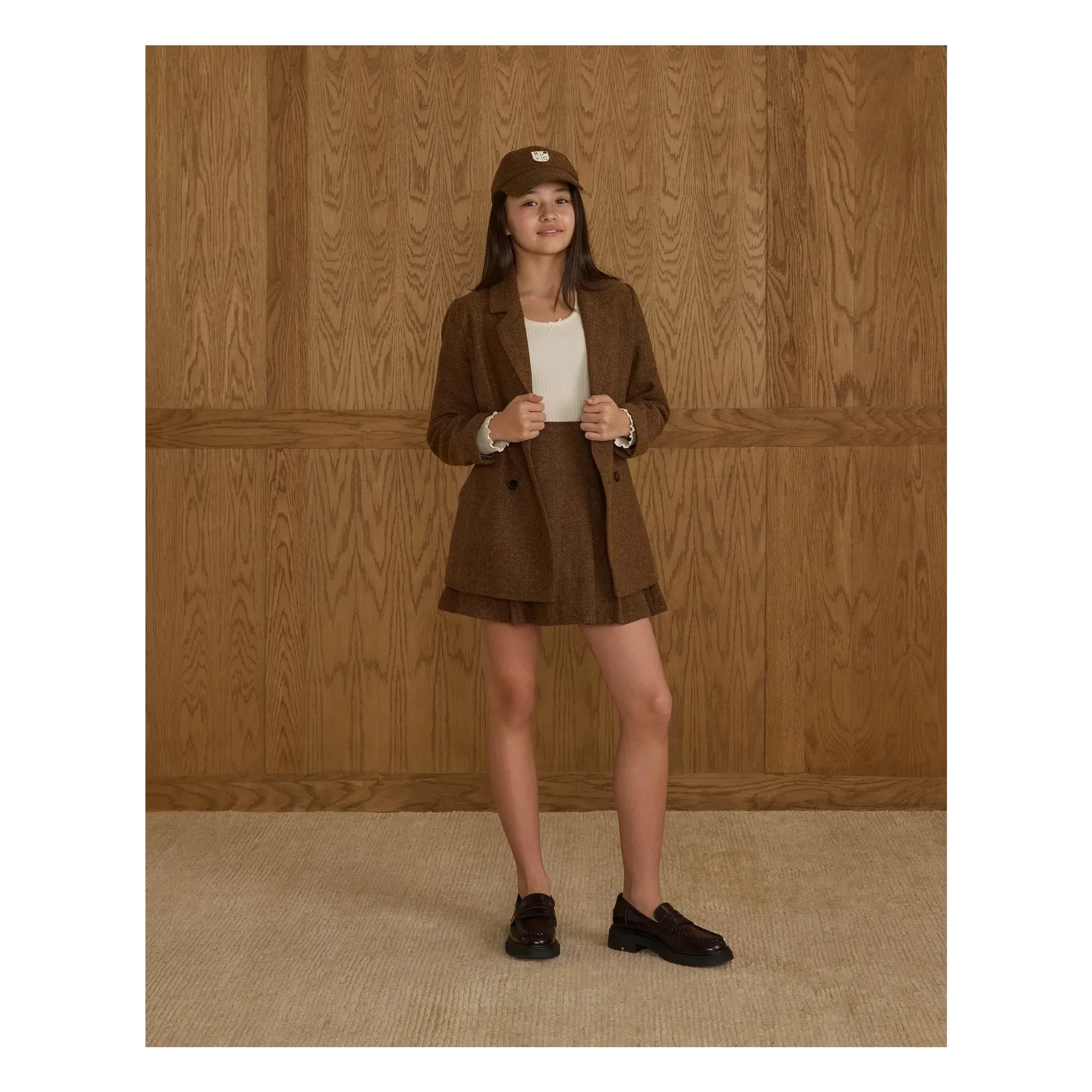 Rylee + Cru - Pleated Skirt | Tobacco