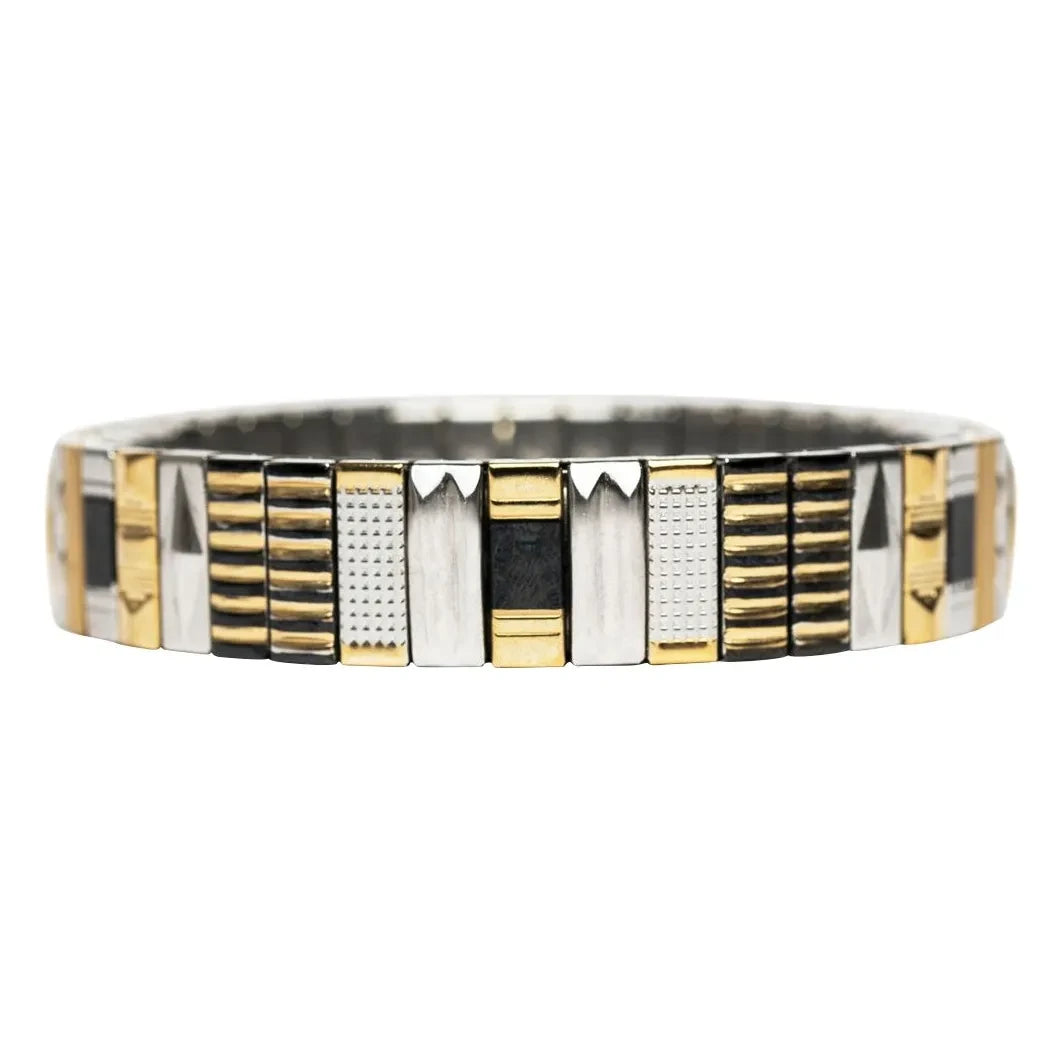 Sigal - Sig 10 bracelet | Black/Gold/Silver