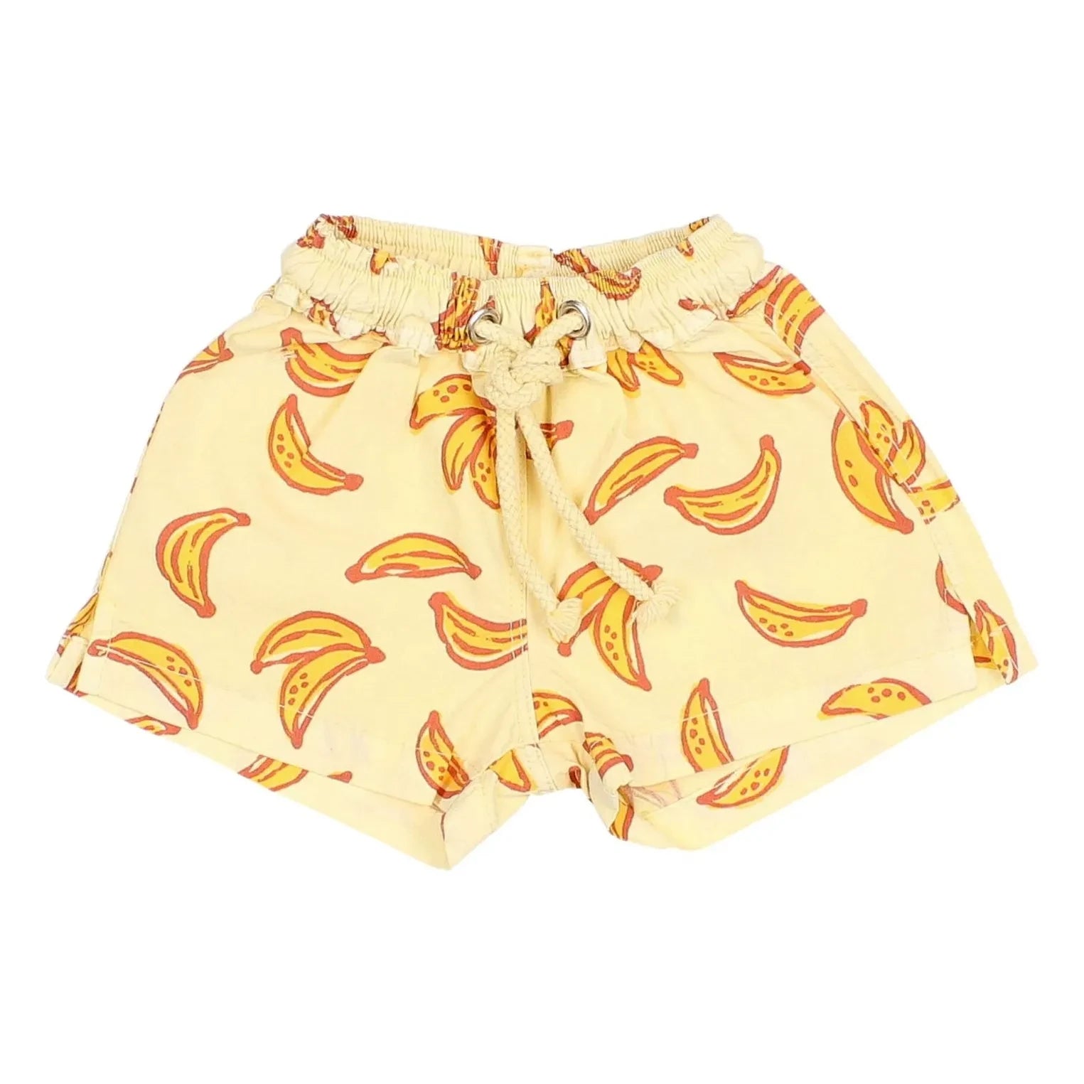 Búho - Organic Cotton Banana Pattern Swimsuit Shorts | Yellow