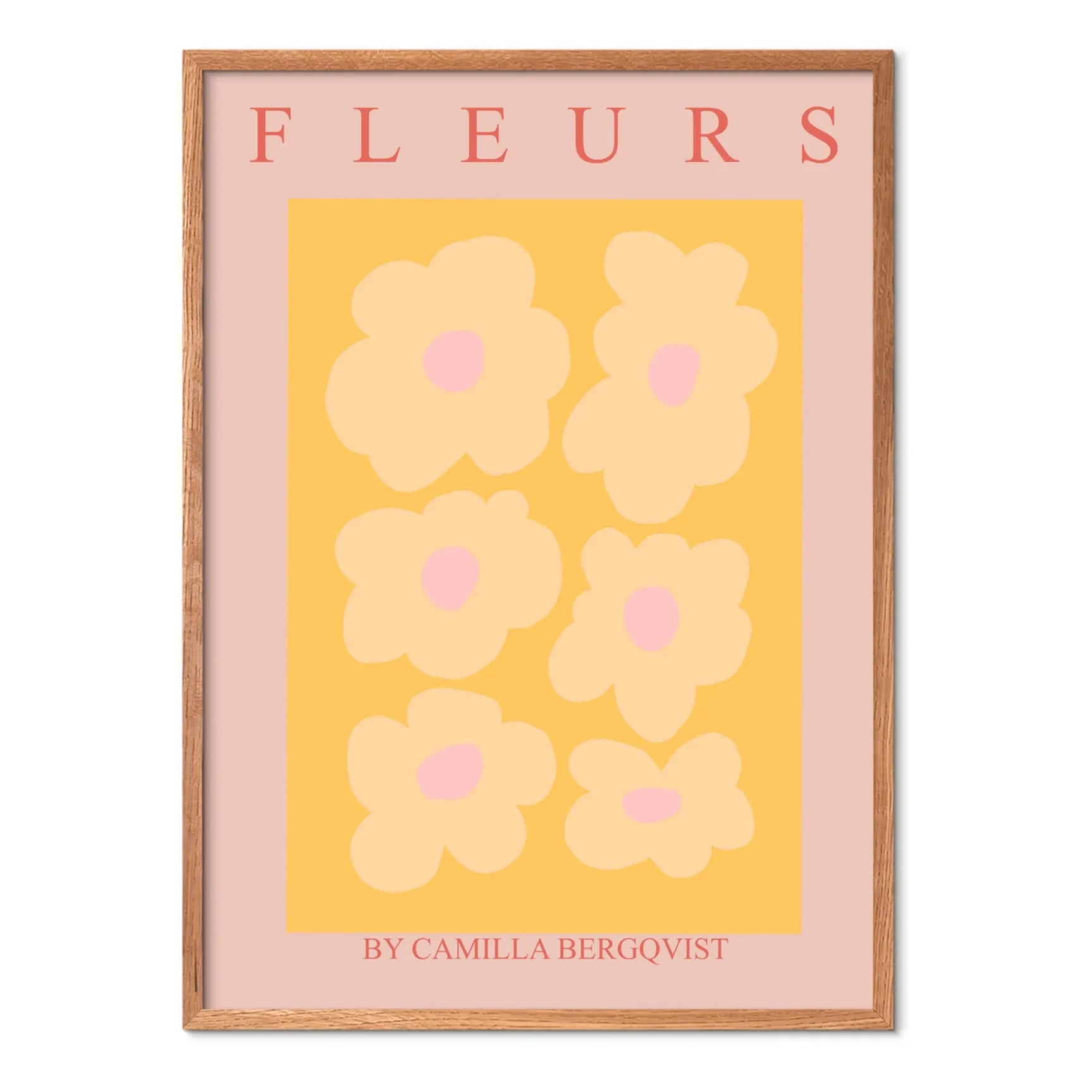 Poster and Frame - Orange Flowers Poster - Unframed