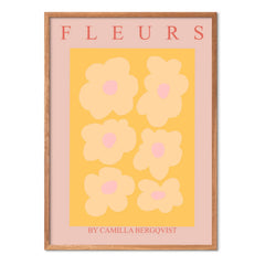 Poster and Frame - Orange Flowers Poster - Unframed