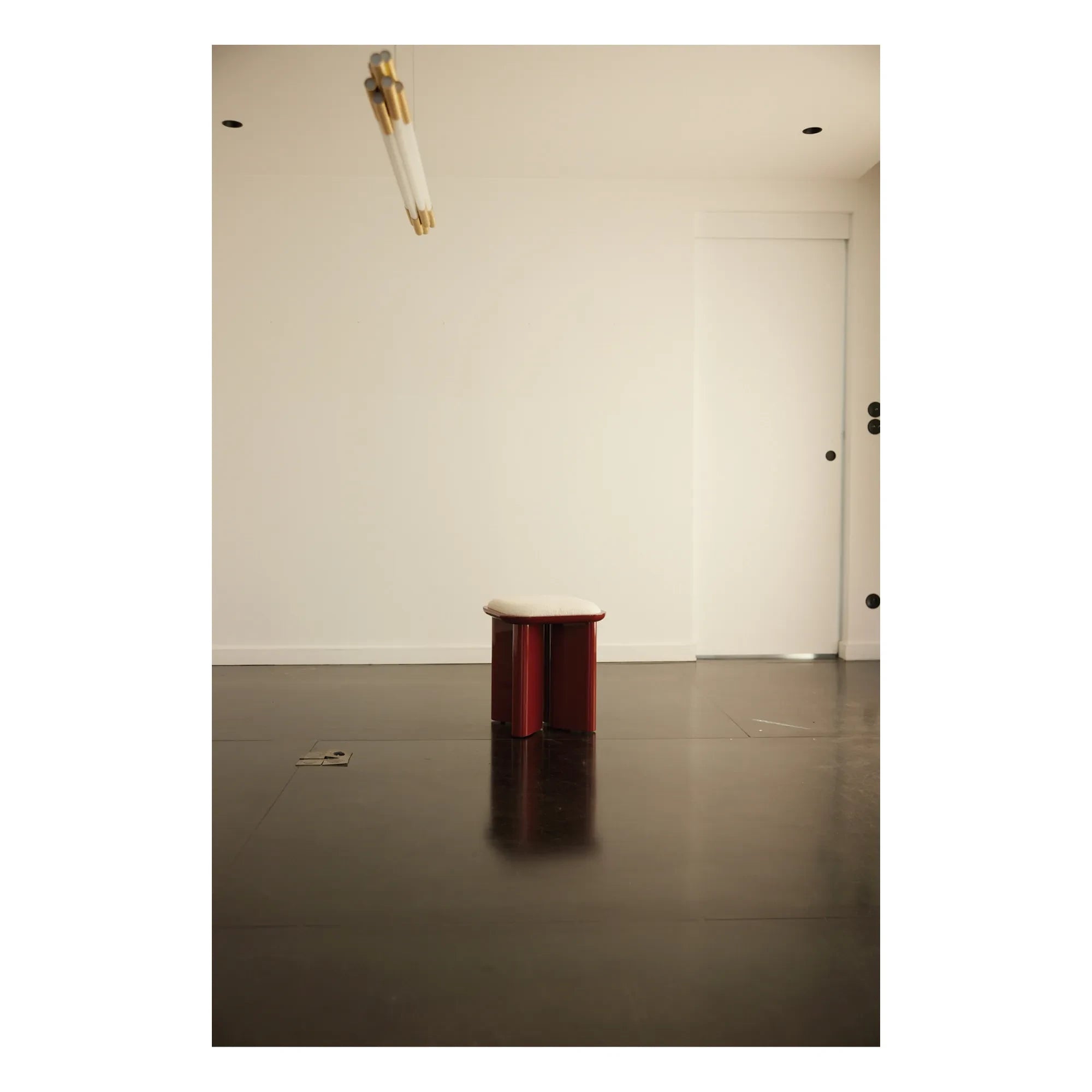 Gabrielle Paris - Lazarus Pouf | Burgundy