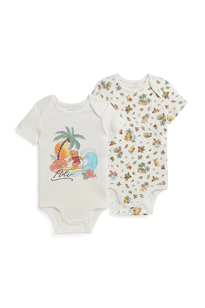Polo Ralph Lauren bebek pamuklu body 2'li