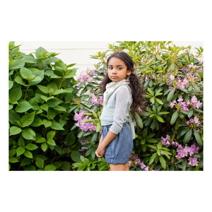 Soor Ploom - Ina Organic Cotton Wrap Cardigan | Ice Blue