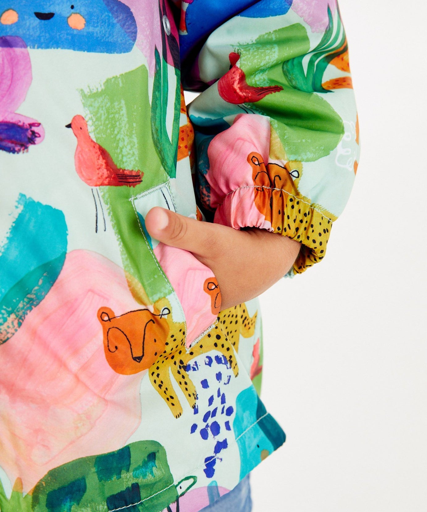 Next - Neşeli Sürdürülebilir Kız Çocuk Kışlık Ceket ve Yağmurluğu - 6-9 Aylık-Dinossi