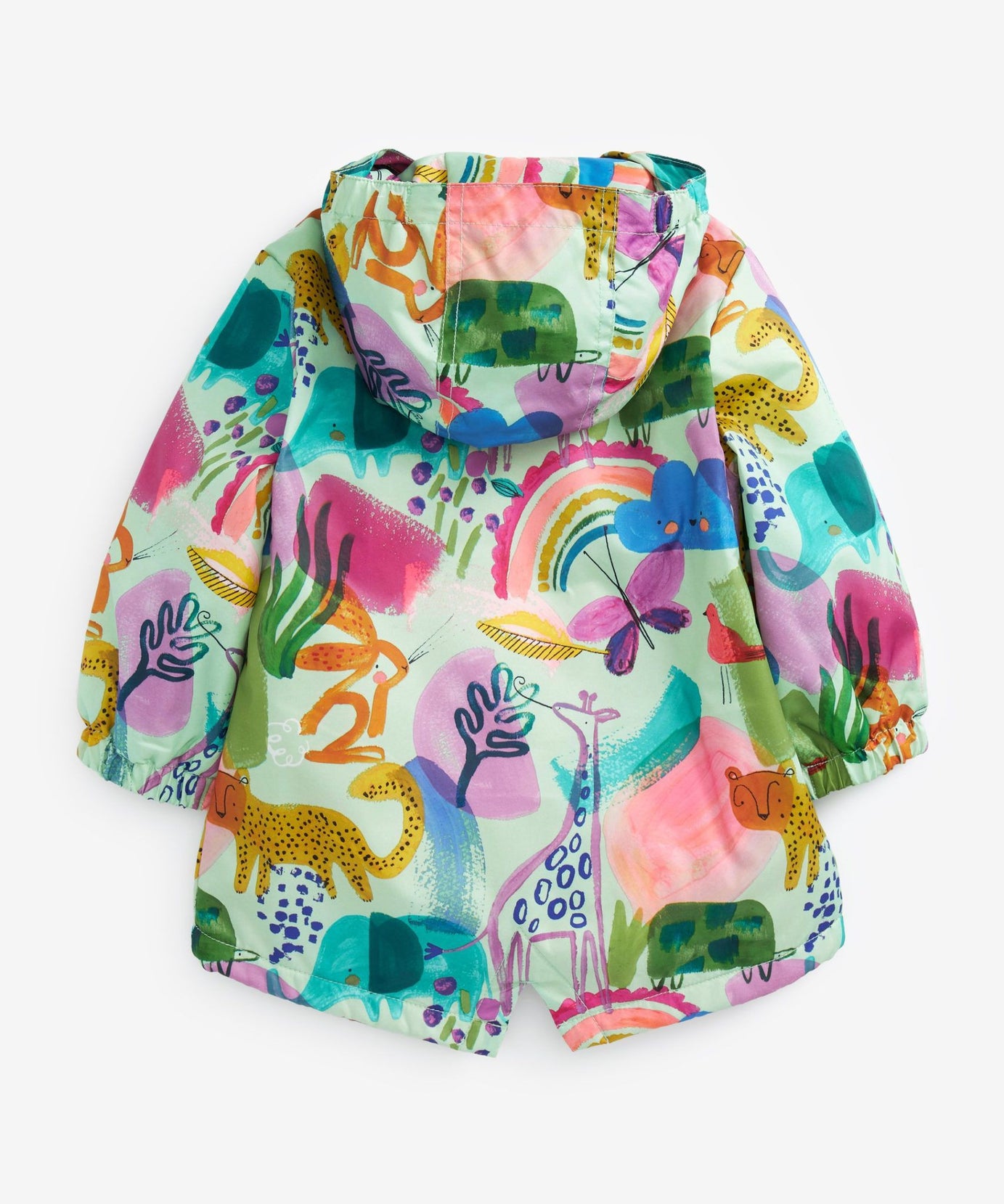 Next - Neşeli Sürdürülebilir Kız Çocuk Kışlık Ceket ve Yağmurluğu - 6-9 Aylık-Dinossi