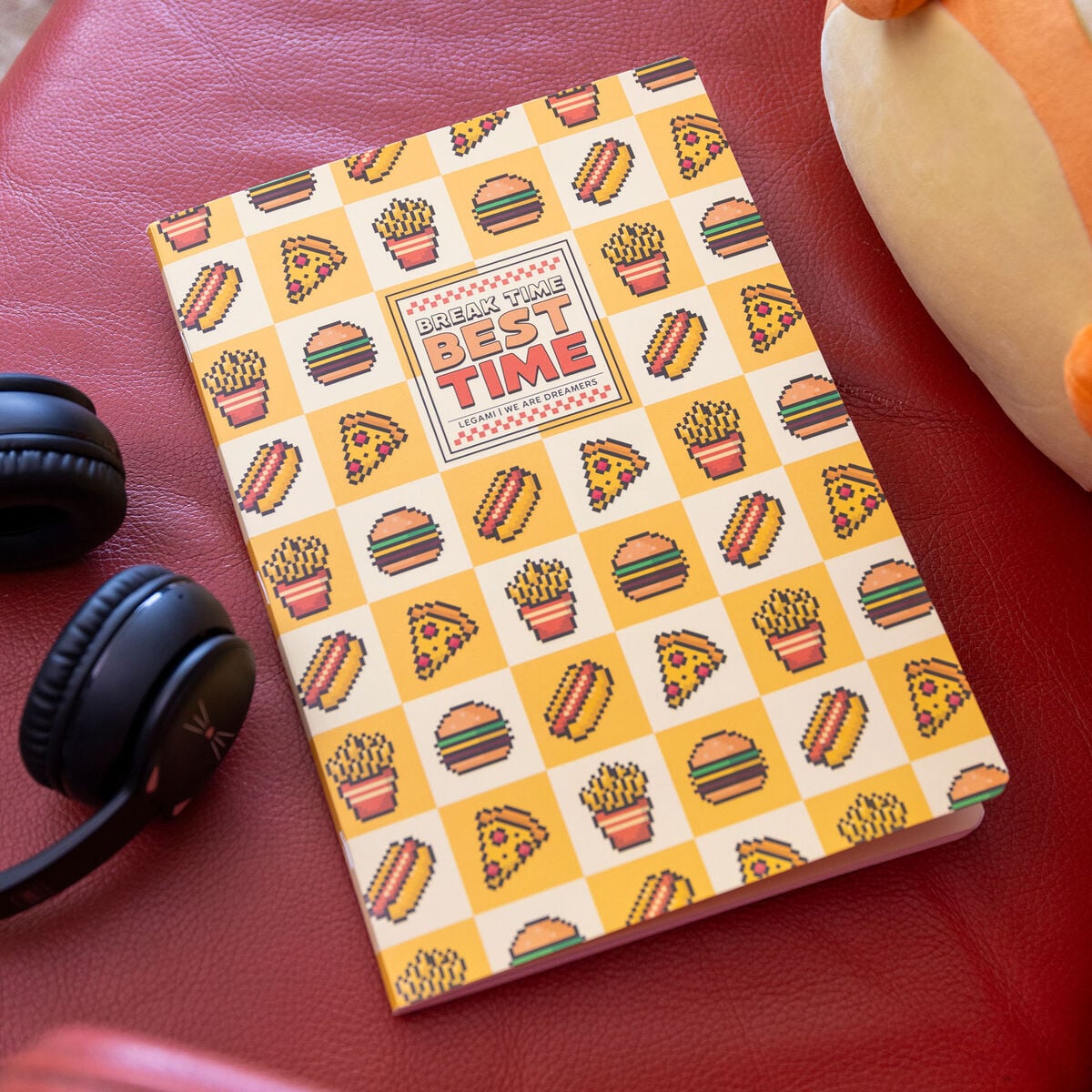 Legami - Exercise Kitap - A4 Defter - 8 mm Ruled - Food Pixel