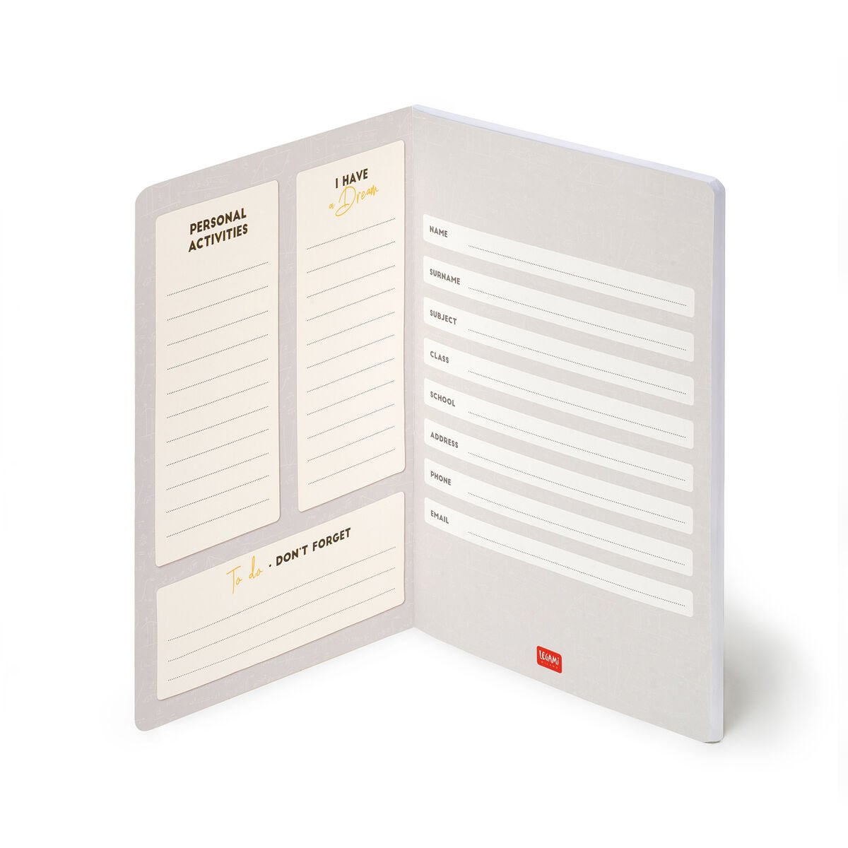 Legami - Exercise Kitap - A4 Defter - 4 mm Squared - Genius