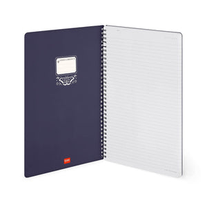 Legami - A4 Lined Defter ile Illustrated Hard Kılıf - Moth - Jotter - Spiral-Bound