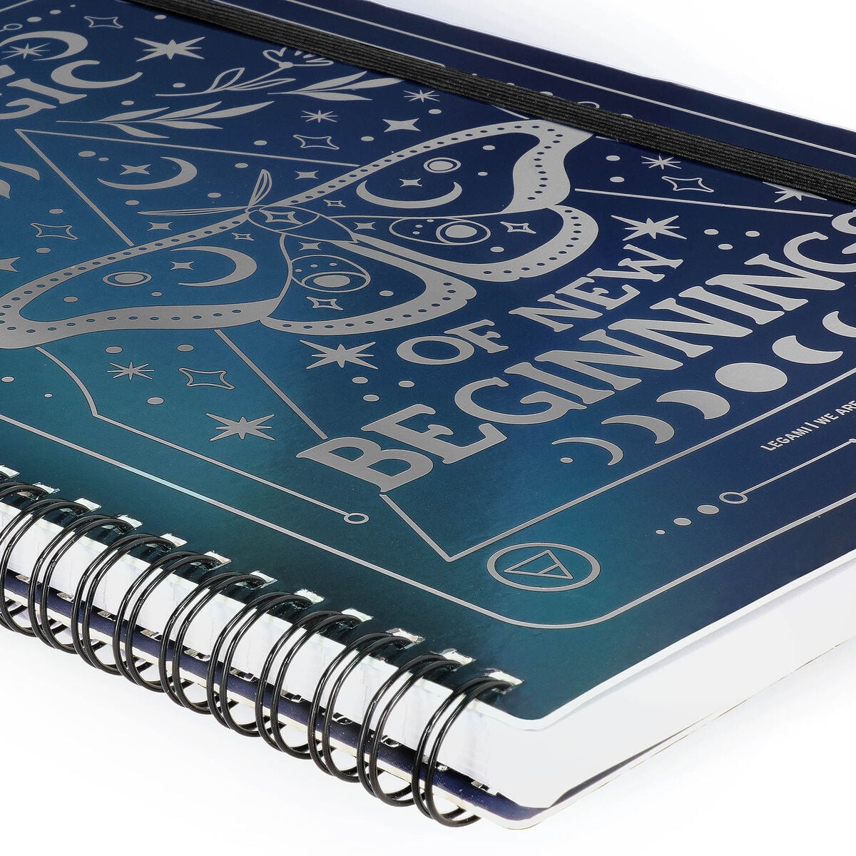 Legami - A4 Lined Defter ile Illustrated Hard Kılıf - Moth - Jotter - Spiral-Bound
