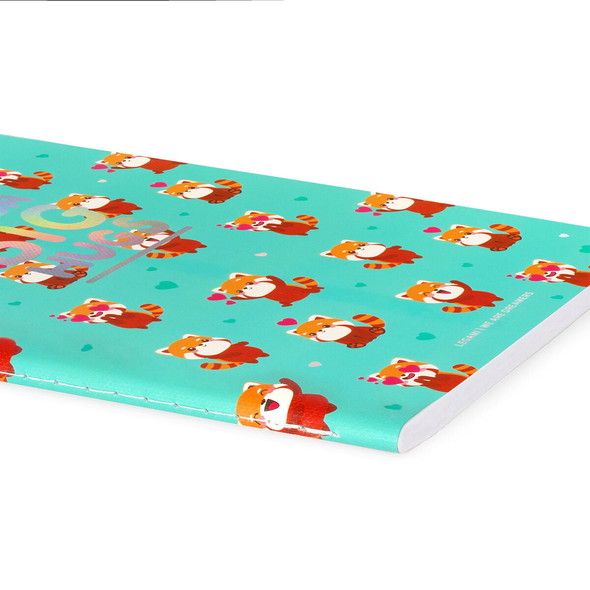 Legami - A5 Lined Defter ile Illustrated Hard Kılıf - Red Panda
