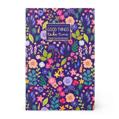 Legami - A5 Blank Defter ile Illustrated Hard Kılıf - Flower