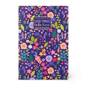 Legami - A5 Blank Defter ile Illustrated Hard Kılıf - Flower