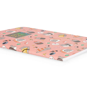 Legami - A5 Blank Defter ile Illustrated Hard Kılıf - Sushi Cat