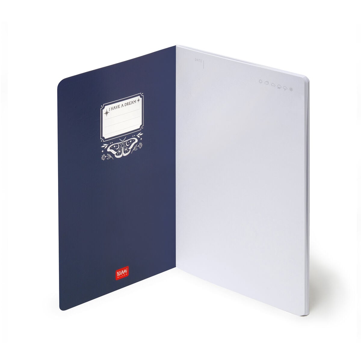 Legami - A5 Blank Defter ile Illustrated Hard Kılıf - Moth