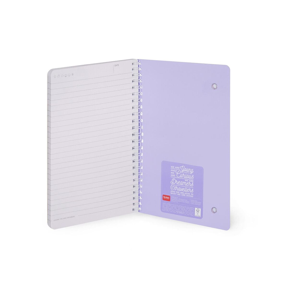 Legami - A5 Lined Defter ile Illustrated Hard Kılıf - Tarot - Spiral-Bound
