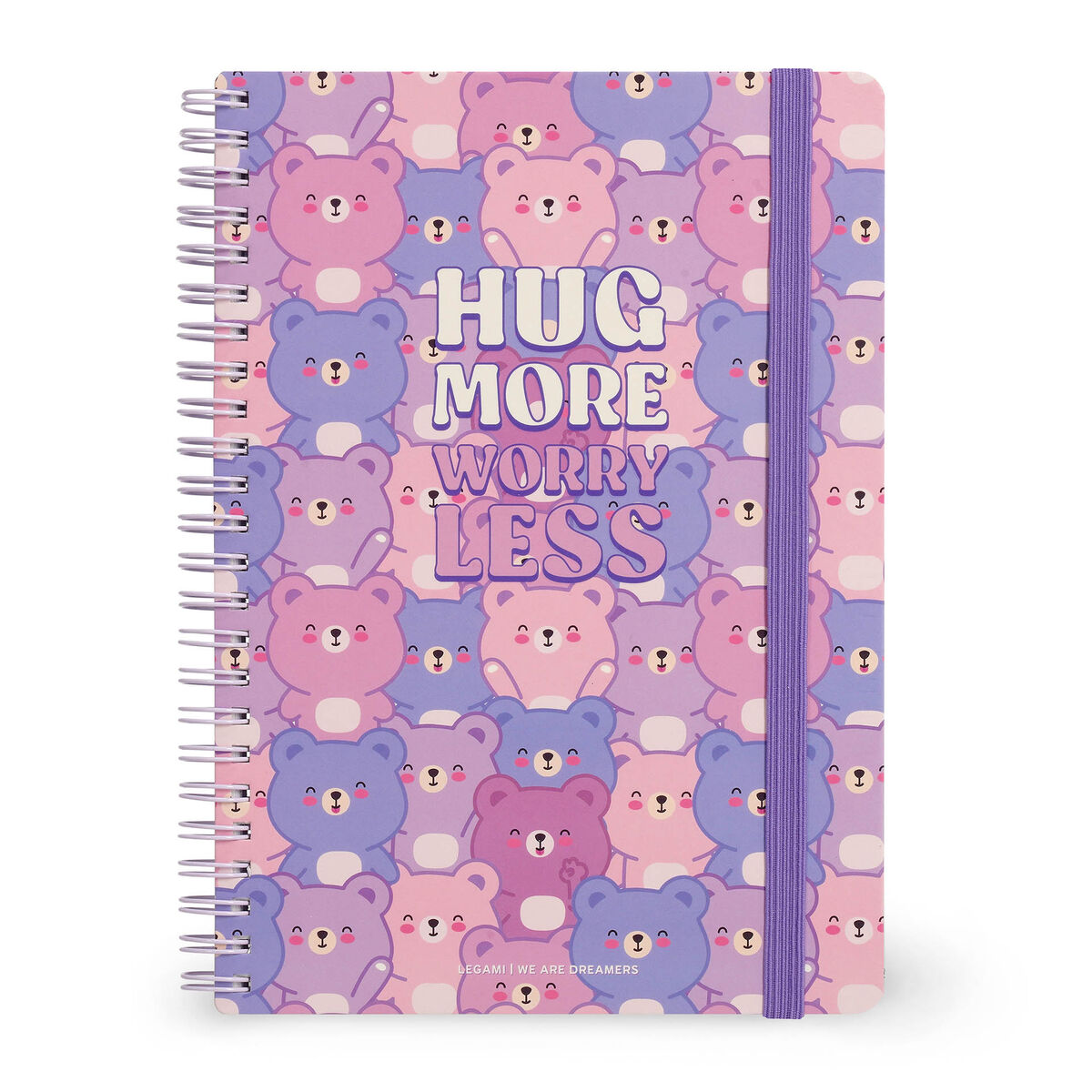 Legami - A5 Lined Defter ile Illustrated Hard Kılıf - Ayıcık - Jotter - Spiral-Bound