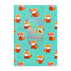 Legami - A6 Lined Defter ile Illustrated Hard Kılıf - Red Panda