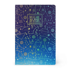Legami - A6 Lined Notebook with Illustrated Hard Cover - Stars