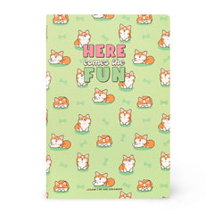 Legami - A6 Lined Defter ile Illustrated Hard Kılıf - Corgi