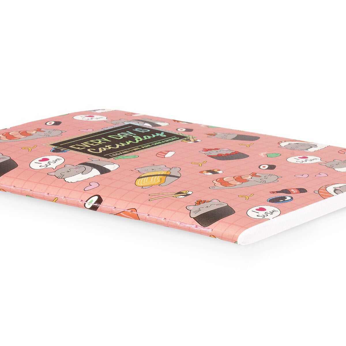 Legami - A6 Lined Notebook with Illustrated Hard Cover - Sushi Cat