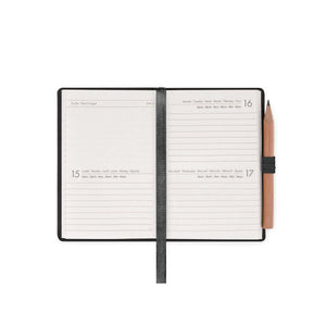 Legami - 12-Month Mini 2-Day Planner - 2027 - Black Suit