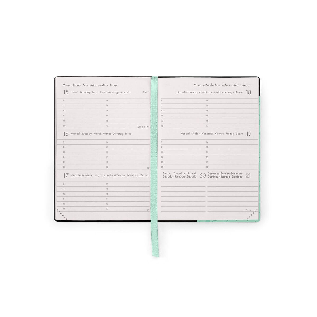 Legami - 12-Month Small Weekly Planner 2027 - Botanic Garden