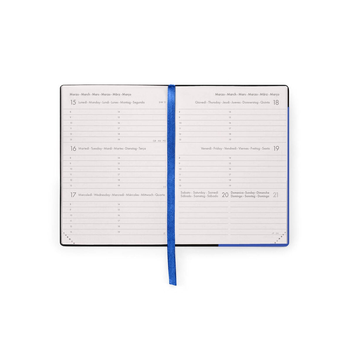 Legami - 12-Month Small Weekly Diary 2027 - Eclectic Blue