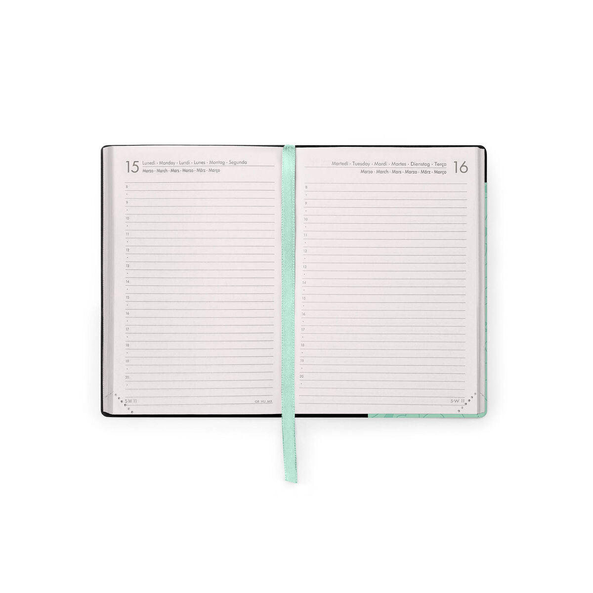 Legami - 12-Month Small Daily Diary 2027 - Botanic Garden
