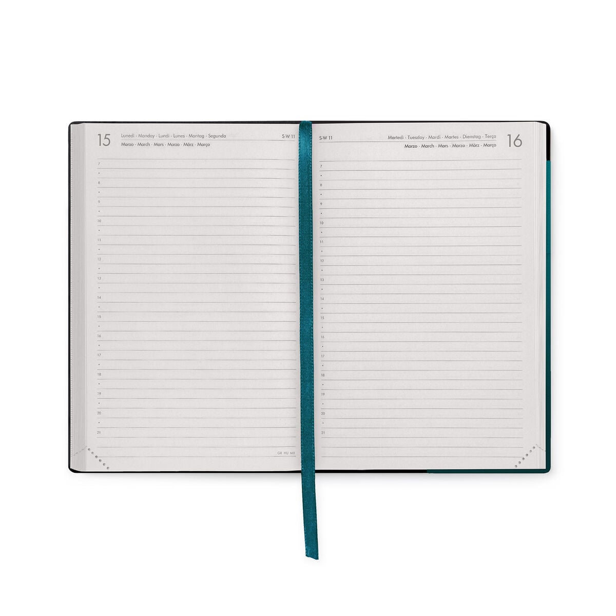 Legami - 12-Month Medium Daily Günlük 2027 - Deep Teal