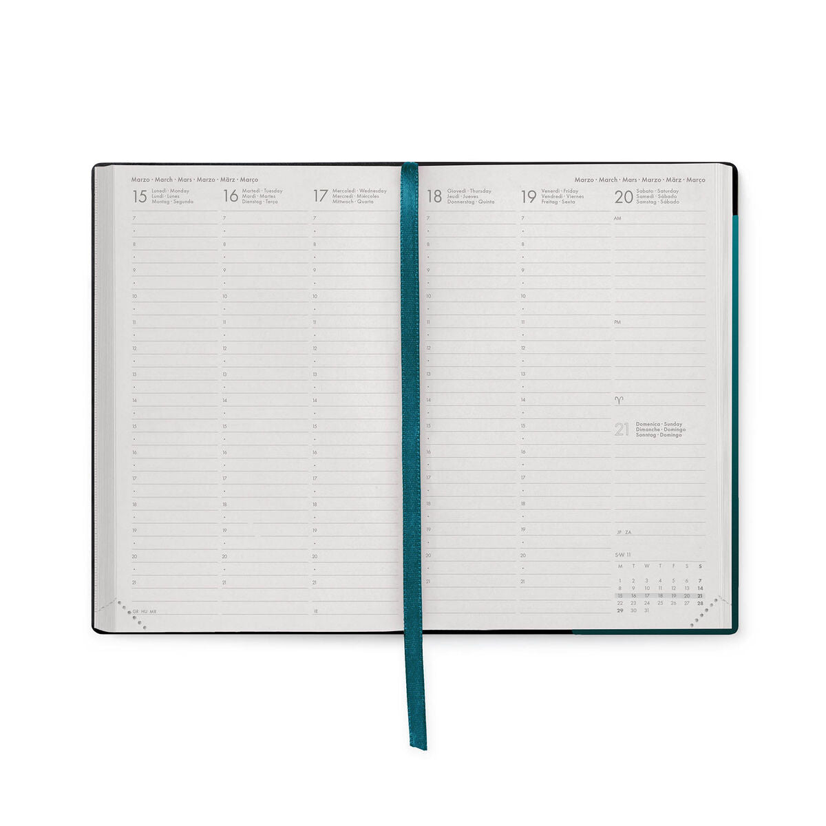 Legami - 12-Month Medium Weekly Planner 2027 - Deep Teal